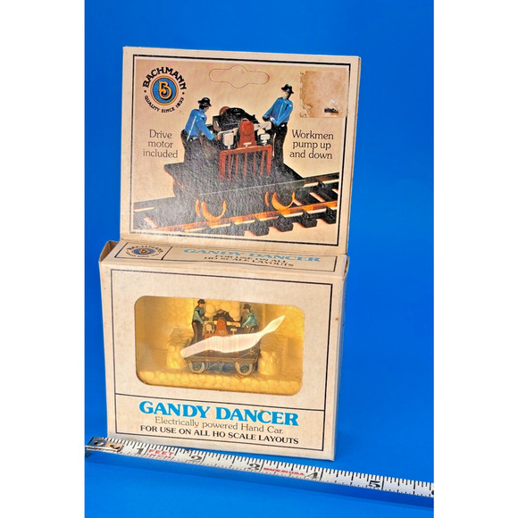 Bachmann HO Scale Powered Gandy Dancer Handcar No. 46-1202 Original Box - Picture 11 of 11